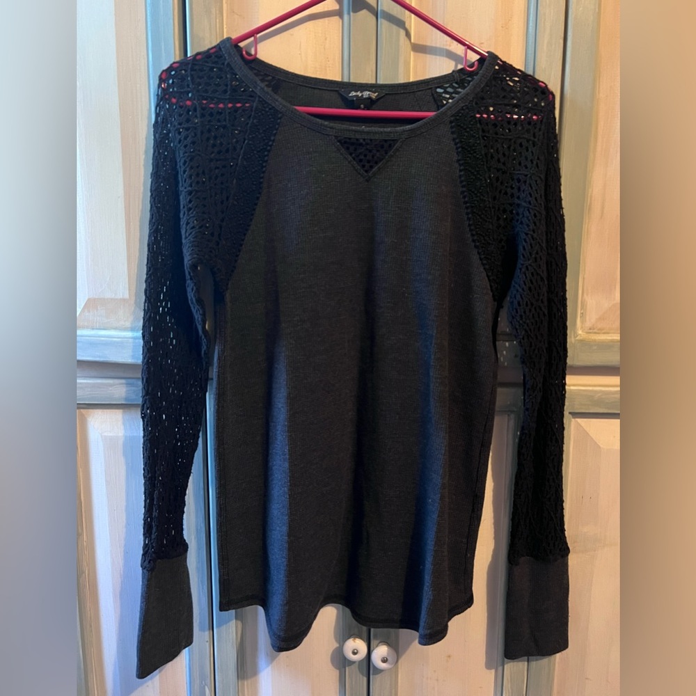 Lucky Brand Open Stitch Long Sleeve